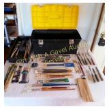 Artist Paint Brushes & Carry Case