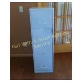 4 Drawer Tan File Cabinet w/key #1