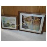 Eagle on River Print & Sunset Print by Don Wagner