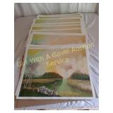 190 Prints of Clouds/Sun on Water Print-Wagner