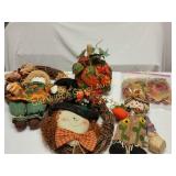 Fall Wreath Decorations, Scarecrow, Pumpkin