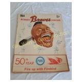 1964 Milwaukee Braves Scorecard