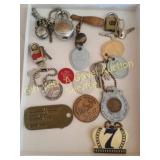 Vintage Military Tag, Key Chains, Locks,