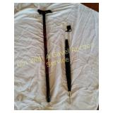 Black & Red Carved Ornate Dragon Walking Stick