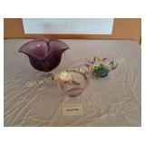 Glass Studio Art Glass, Amethyst Glass & other