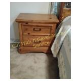 2 Drawer Knotty Pine Night Stand