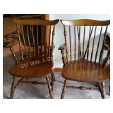 2 Fan Back Windsor Chairs