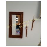 Country Mirror & Candle Holders