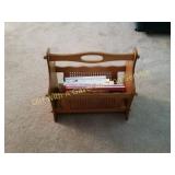 Cane Side Magazine Rack w/Books