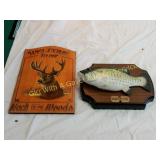 Deer Welcome Sign & Big Mouth Billy Bass