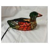 Stain Glass Lighted Duck Lamp