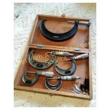 Mitutoyo 1", 2", 3", 4"  0-3 Outside Micrometer