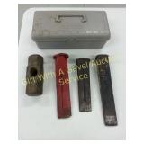 Wood Splitting Wedges, Maul Head, Tool Box