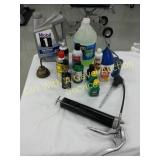 Variety of Vehicle Chemicals, Grease Gun