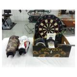 Horse Shoes, Dart Board, Knee Guards