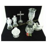 Bohemia Lead Crystal Cross & Other Glass