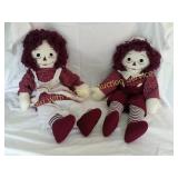 Raggedy Ann & Andy Type Dolls