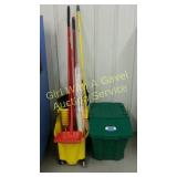 Mop Bucket, Brooms Etc