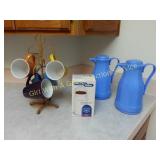 Coffee Tree/w mugs, Grinder, Servers