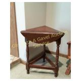 Vintage Lane Corner Drop Leaf Table
