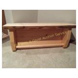 Rustic Pine Log Quilt Rack Holder/Towel Bar