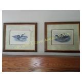 2 Framed Duck Prints