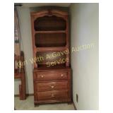 Young Hinkle Charter Oak 3 Drawer Hutch Display