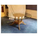Pennsylvania House Round Glass Top Table