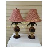 Tole Table Lamps by Oriental Accents