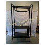 Black Metal Shelving Unit