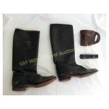 Antique Saddle Boots, Kramer Gun Holster