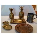 Antique Pewter Marked Mug, India Brassware, Copper