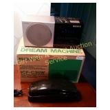 Sony ICF Dream Machine, & Telephone