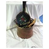 Antique Copper Coal Pail & Fire Bellows