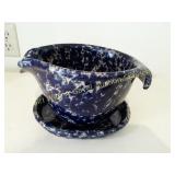 Bennington Pottery Spongeware Batter Bowl