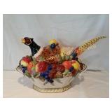 Fitz & Floyd Pheasant Soup Tureen w/Ladle