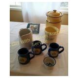 Deneen Pottery Mugs, Door County Crock,