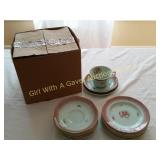 8 Caly Xware England Ironstone Tea/Cup Saucer