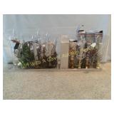 Xmas Candle Lamps w/Bins