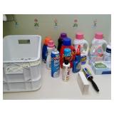 Variety of Laudry Detergents, & Crate