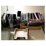 Lots of Office Binders, File Trays, File Holders