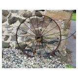 Antique Steel Wagon Wheel