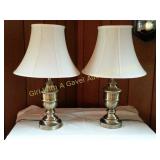 2 Brass Table Lamp