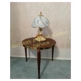 Retro Table with Touch Lamp