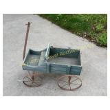 Antique Mini Green Buggy With Steel Wheels