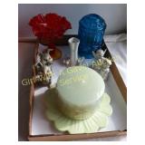 Star Moon Blue Candle Vase, Ruffled Vase Etc