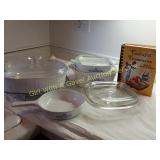 Cornflower Casserole Dishes, Corningware