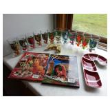 12 Days of Xmas Glass Set, Cookbooks, Candy Dish