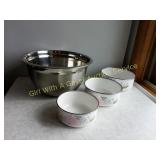 Kobe Metal Nesting Bowls, Stainless Mixing Bowl