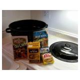 Granite Ware Preserving Canner w/Rack, Lids etc